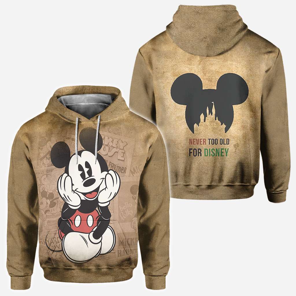 Never Too Old Mouse All Over Shirts