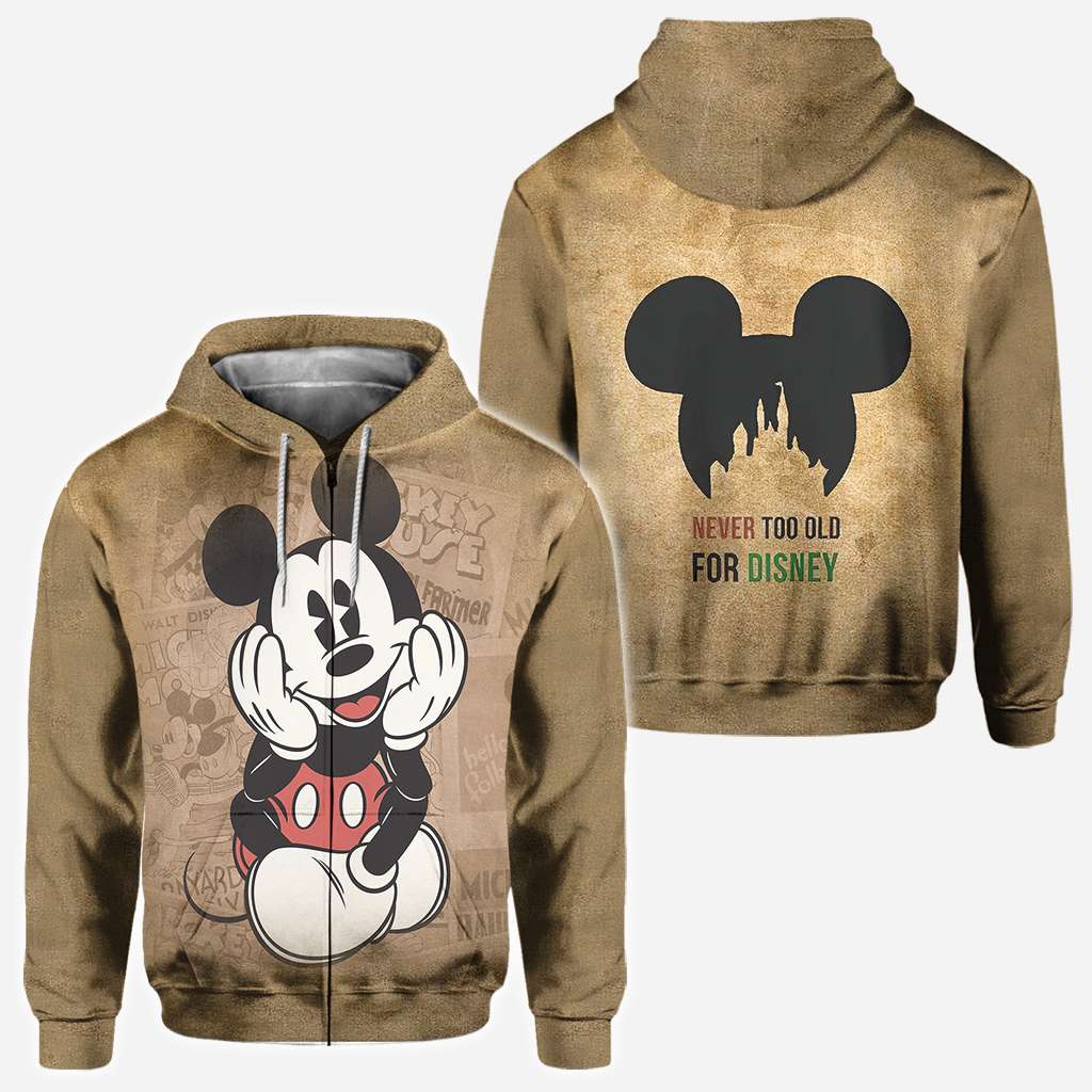 Never Too Old Mouse All Over Shirts