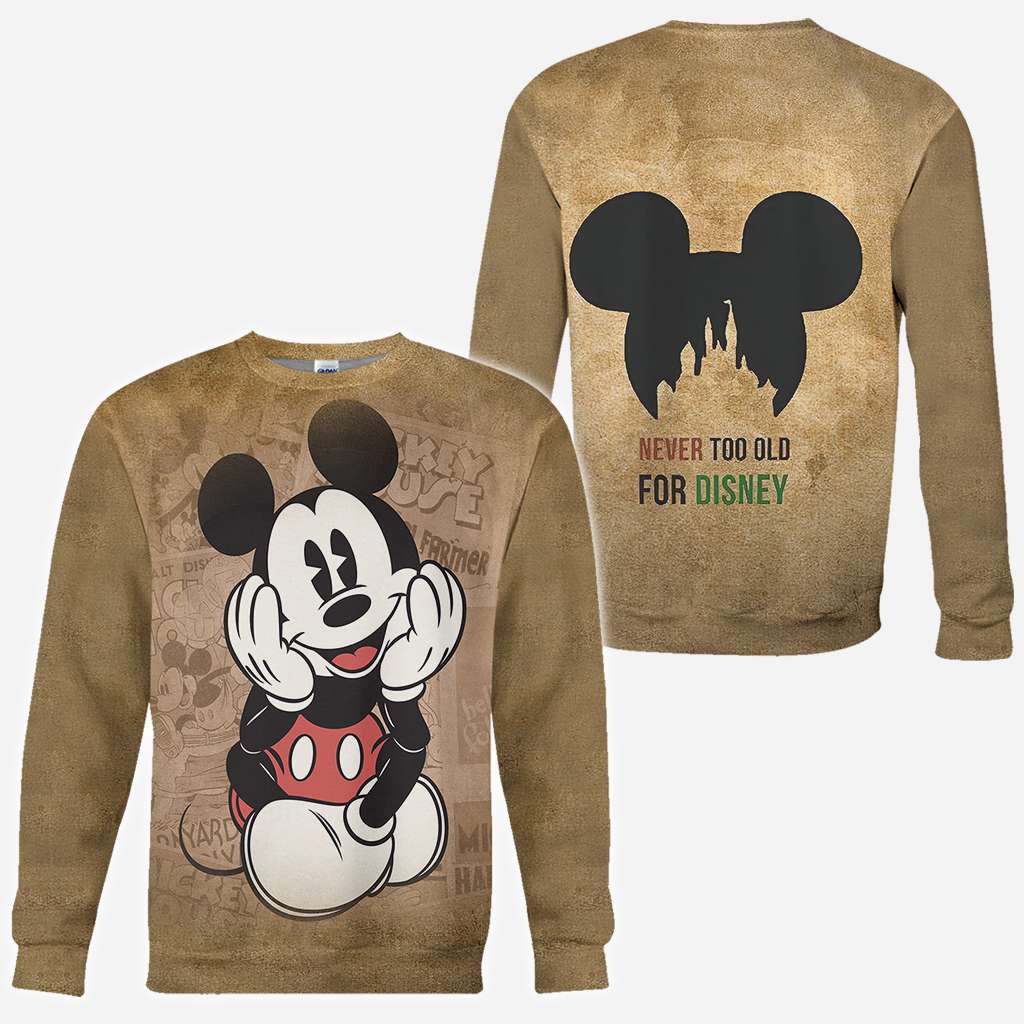 Never Too Old Mouse All Over Shirts