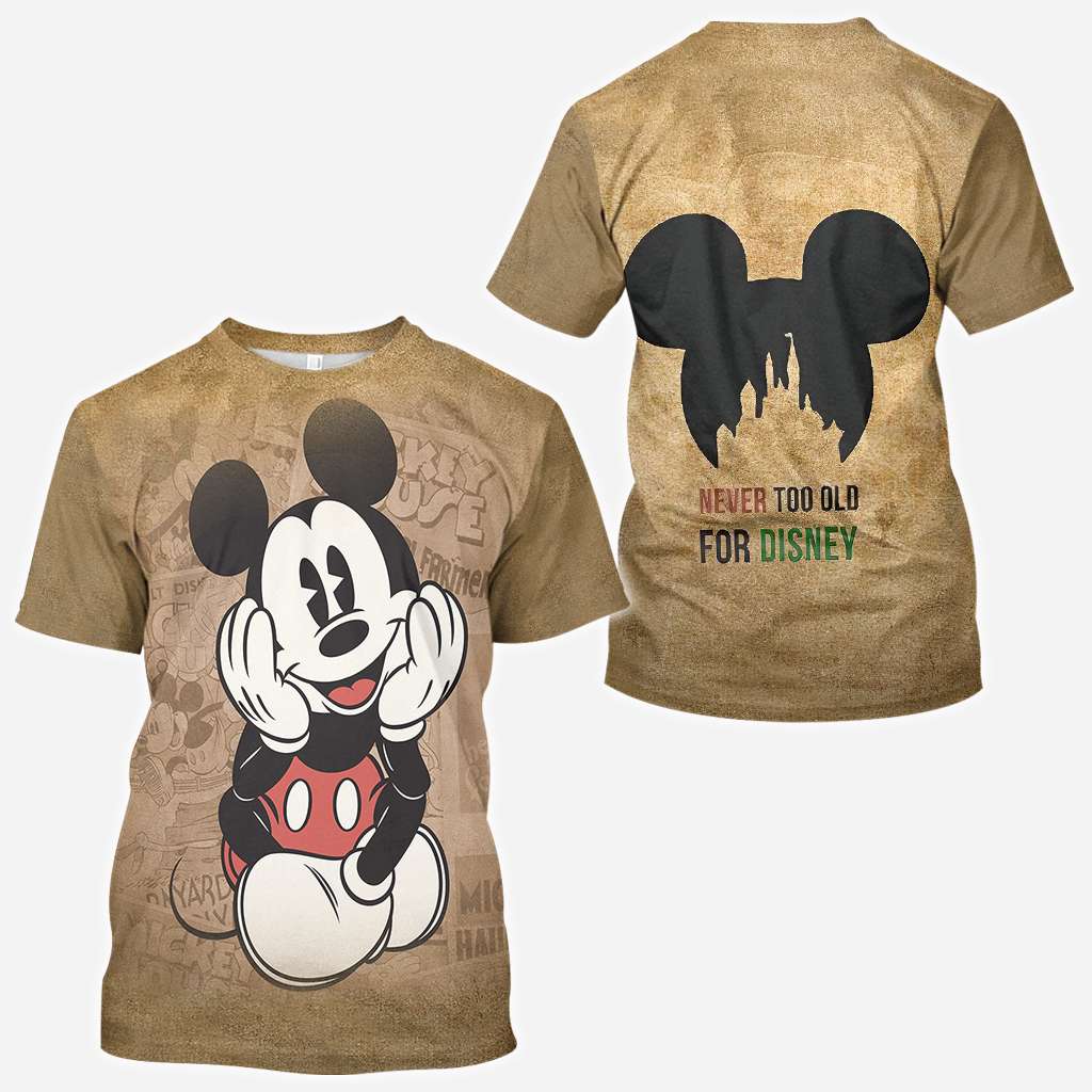 Never Too Old Mouse All Over Shirts