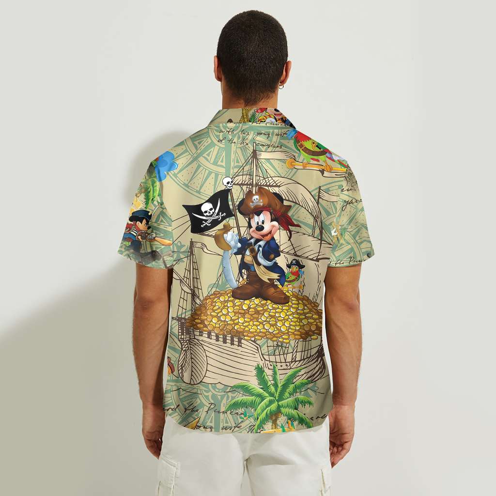 Pirate Mouse Mouse Hawaiian Shirt