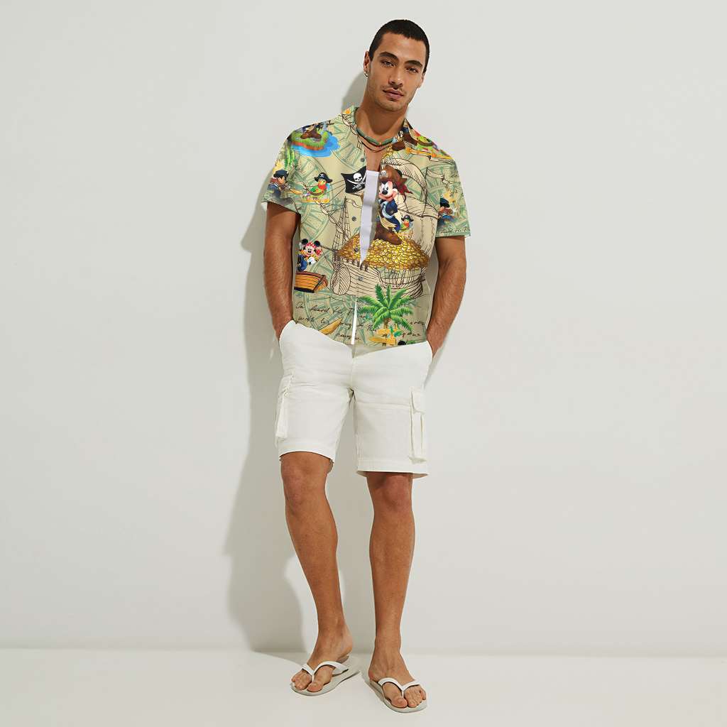Pirate Mouse Mouse Hawaiian Shirt