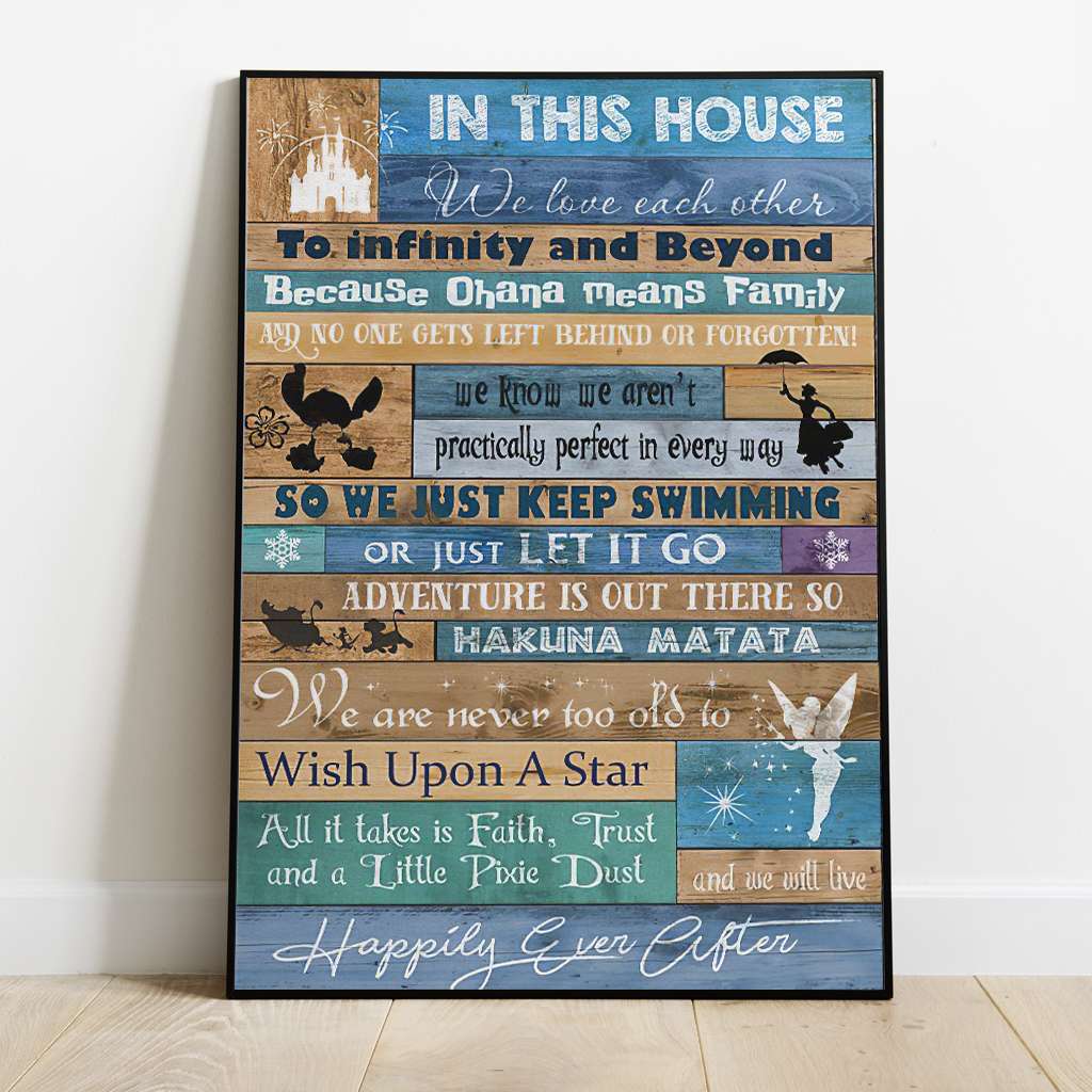 In This House Mouse Canvas And Poster