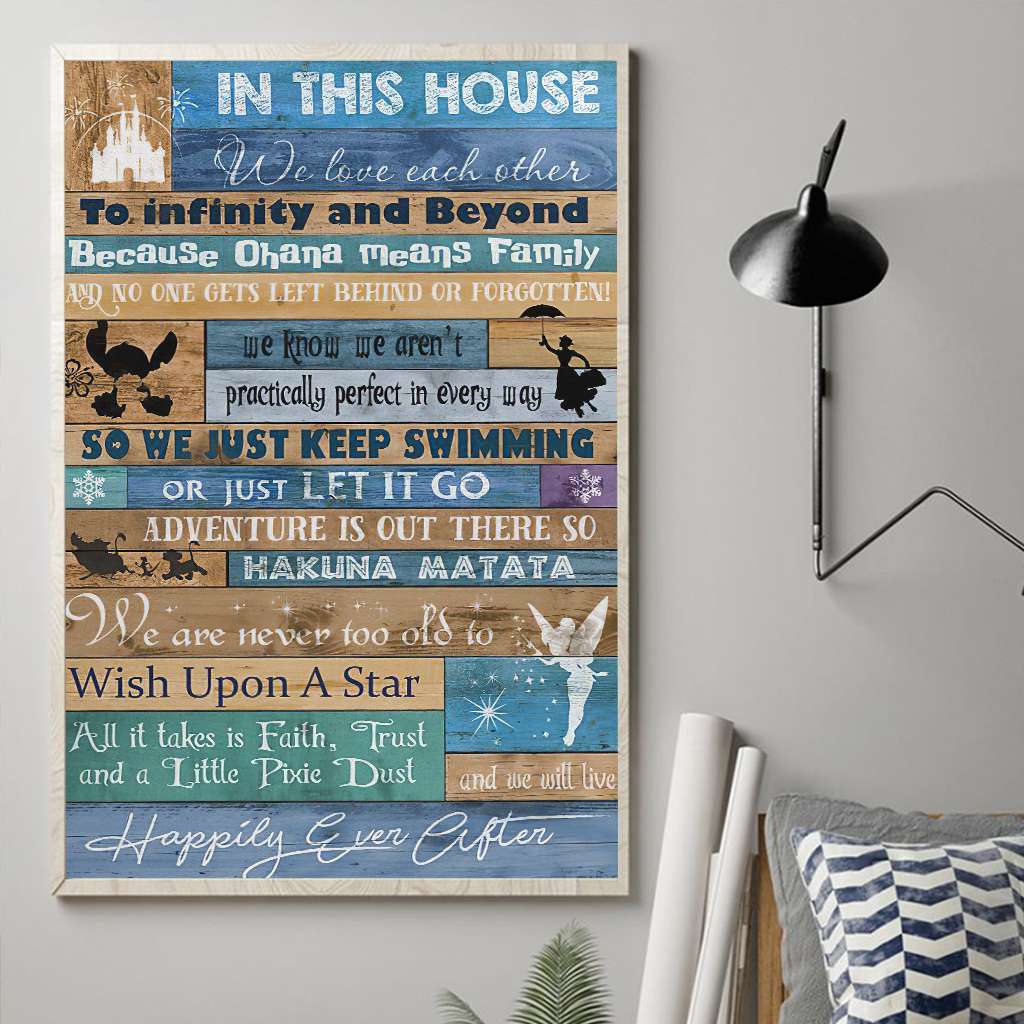 In This House Mouse Canvas And Poster