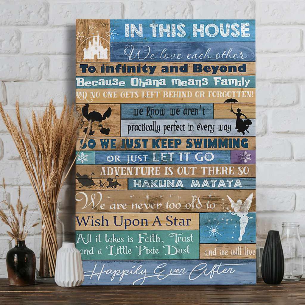 In This House Mouse Canvas And Poster