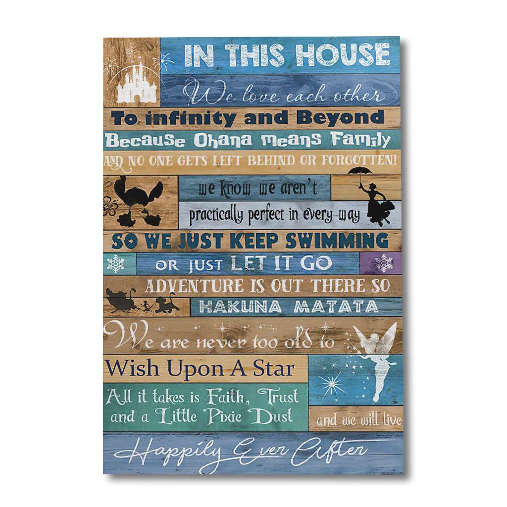 In This House Mouse Canvas And Poster