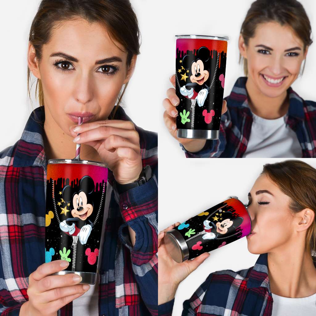 Zipper Pattern Mouse Tumbler 0523