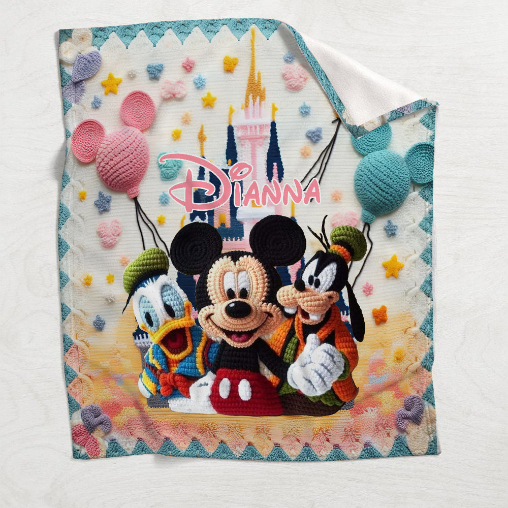 Magical Mouse Ears - Personalized Mouse Blanket