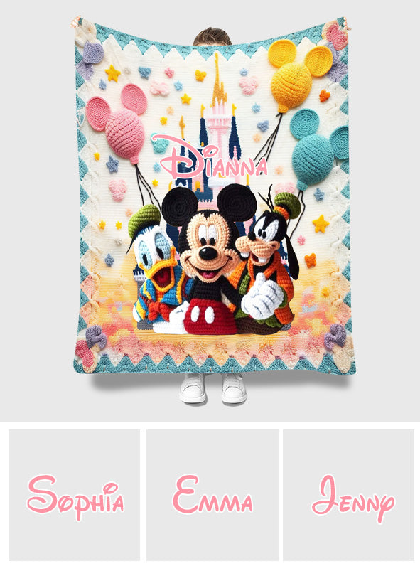Magical Mouse Ears - Personalized Mouse Blanket