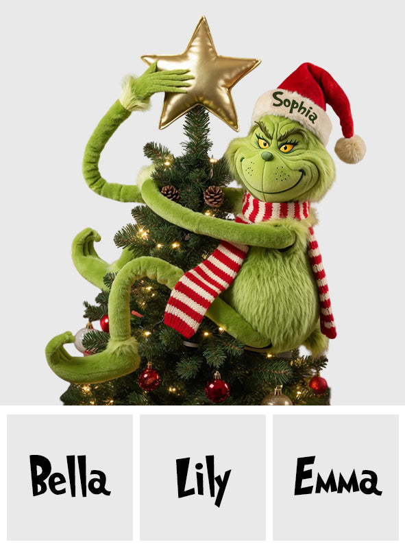 Funny Christmas - Personalized Stole Christmas Posable Plush Doll