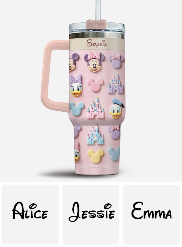 Magical World - Personalized Mouse Tumbler With Handle