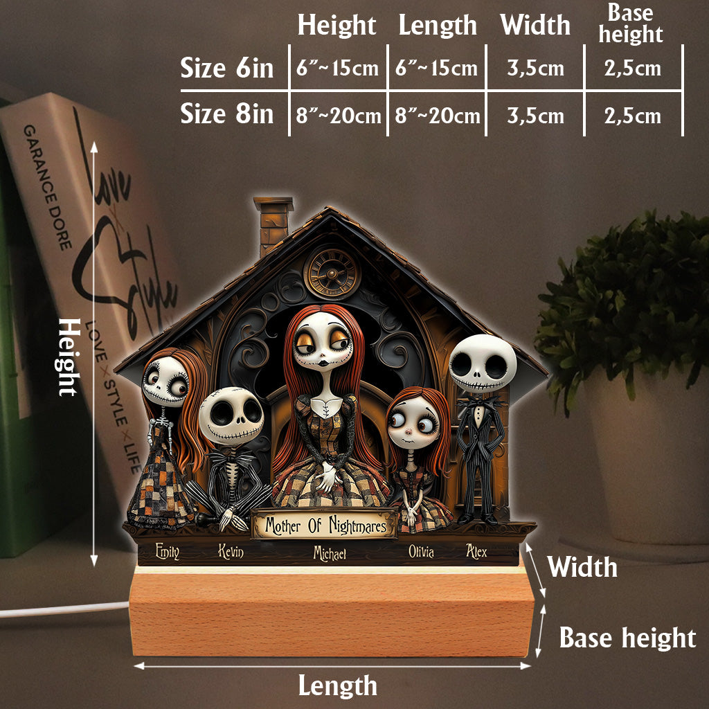 Mother Father Of Nightmares - Personalized Nightmare Custom Shaped Acrylic Plaque