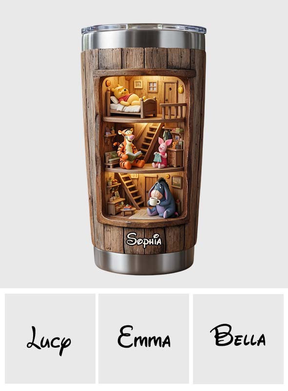 Friends - Personalized Yellow Bear Tumbler