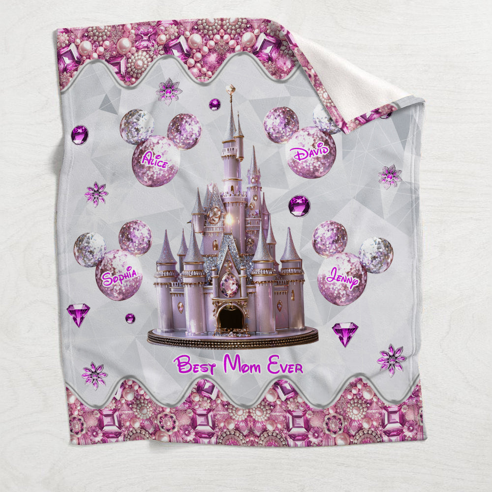 Magical Castle Gift For Mom, Grandma - Personalized Mouse Blanket