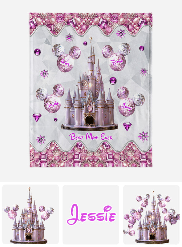 Magical Castle Gift For Mom, Grandma - Personalized Mouse Blanket