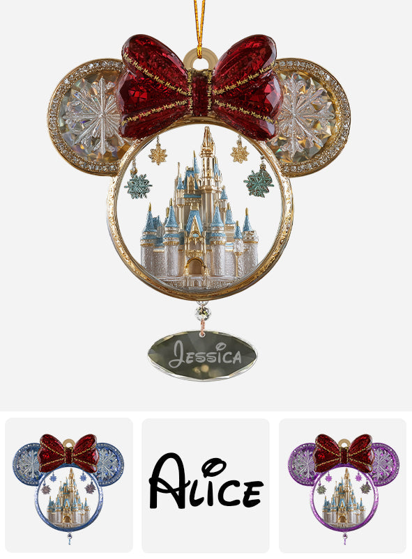Magical Castle - Personalized Mouse Ornament