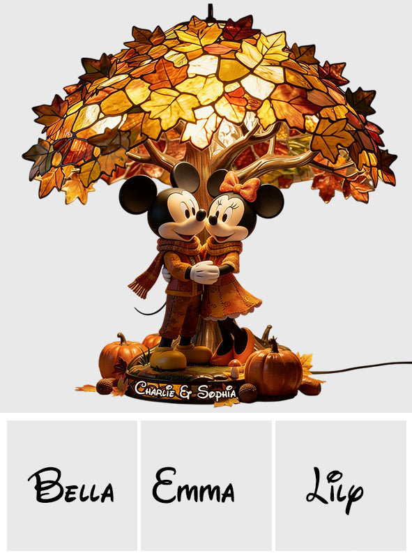 You & Me Magical Season - Personalized Mouse Acrylic LED Night Light