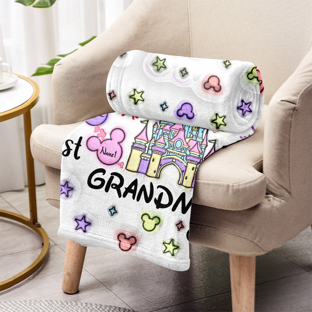 Best Grandma/ Mom Ever - Personalized Mouse Blanket