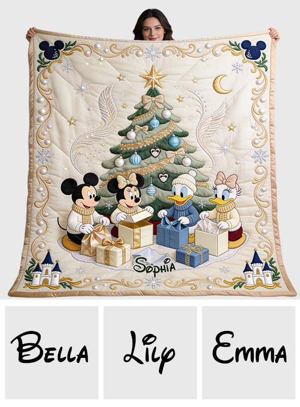 Merry Christmas - Personalized Mouse Blanket