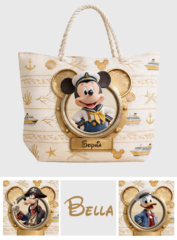 Magical Cruise Trip - Personalized Mouse Beach Bag