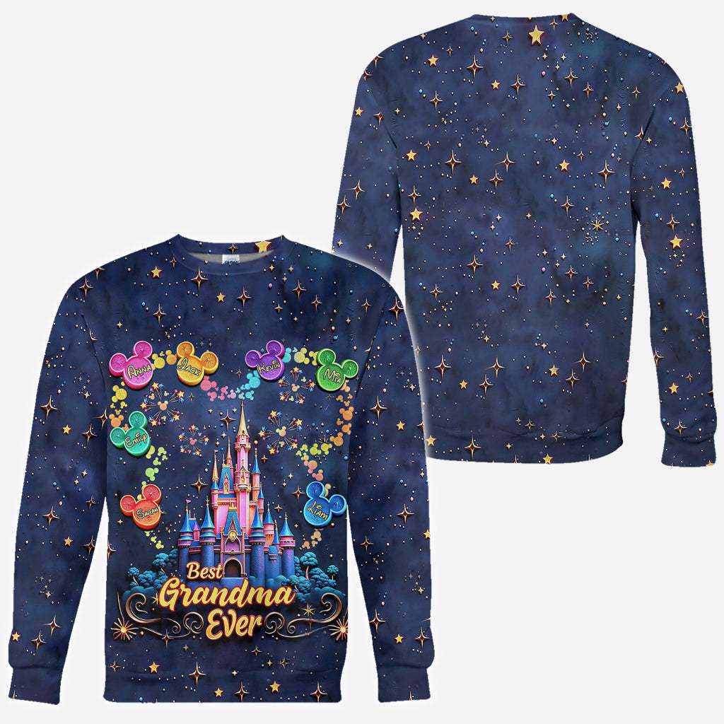 Best Grandma/ Mom Ever - Personalized Mouse All Over Shirt