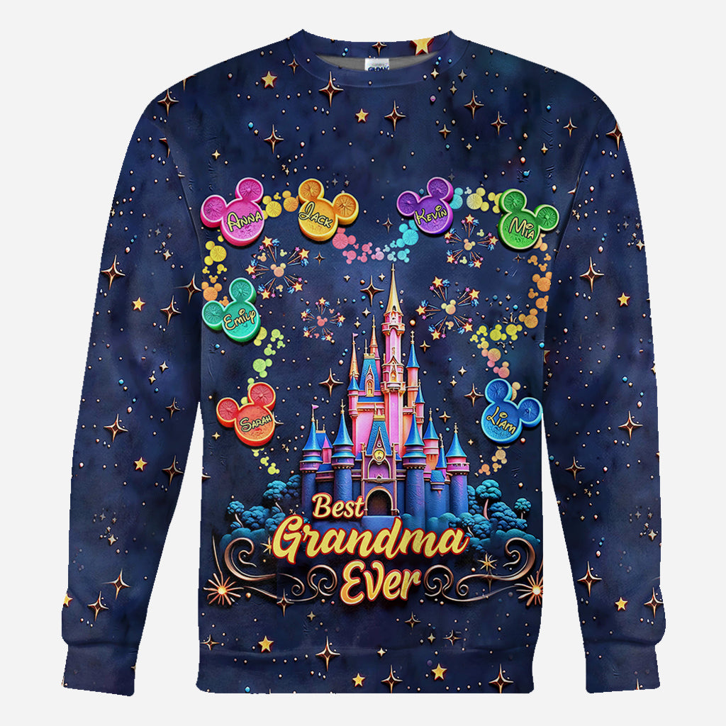 Best Grandma/ Mom Ever - Personalized Mouse All Over Shirt