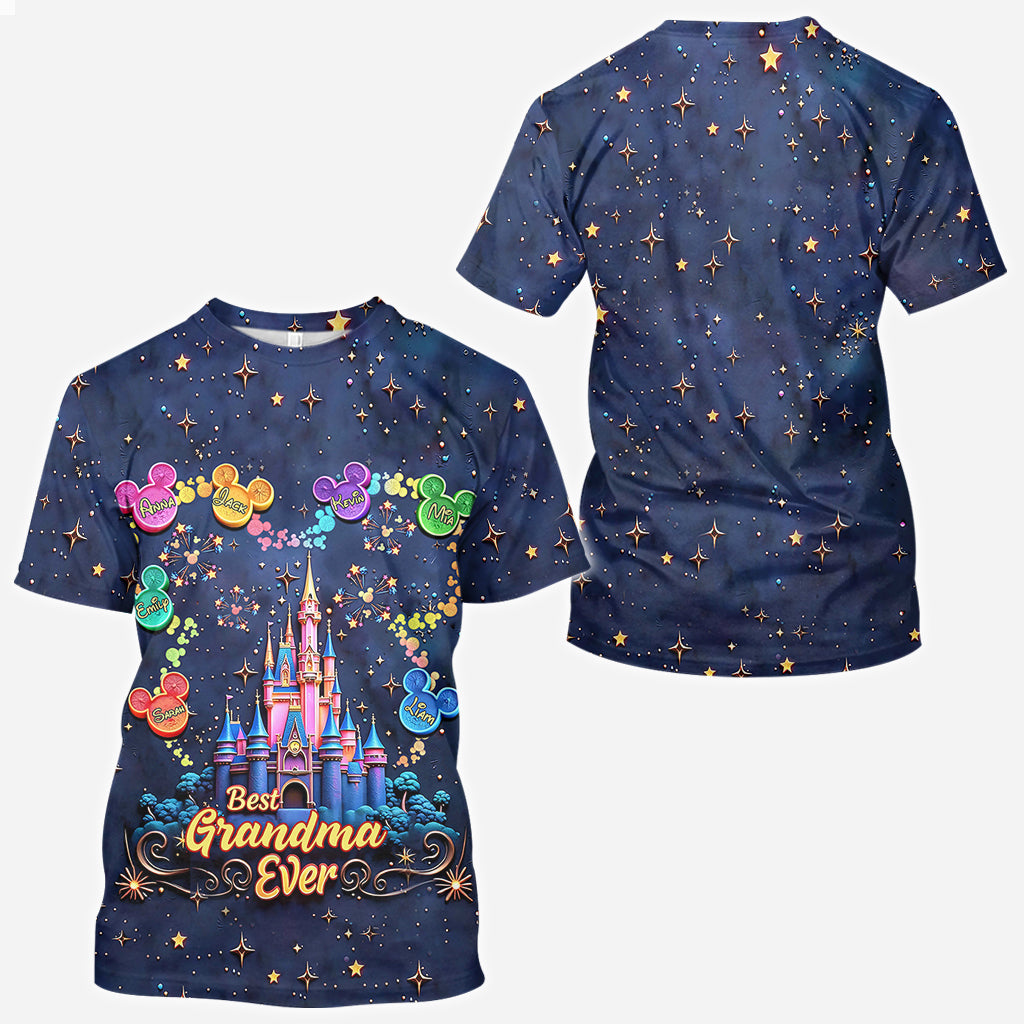 Best Grandma/ Mom Ever - Personalized Mouse All Over Shirt