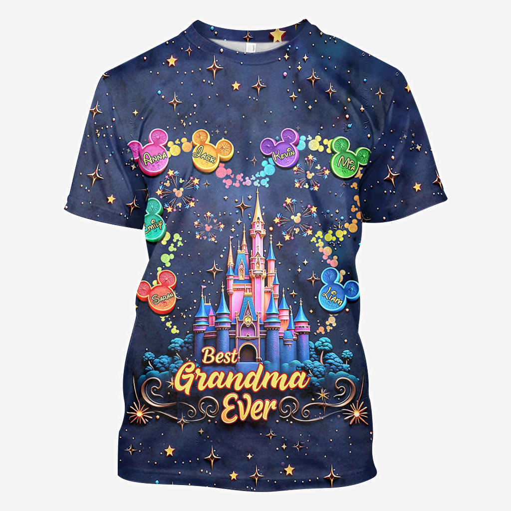 Best Grandma/ Mom Ever - Personalized Mouse All Over Shirt