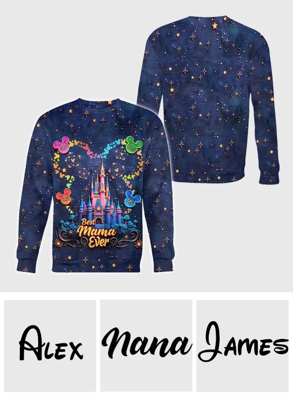 Best Grandma/ Mom Ever - Personalized Mouse All Over Shirt