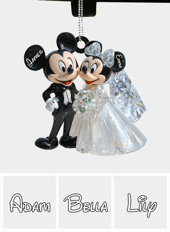 Cute Mouse MarriedCouple - Personalized Mouse Car Ornament