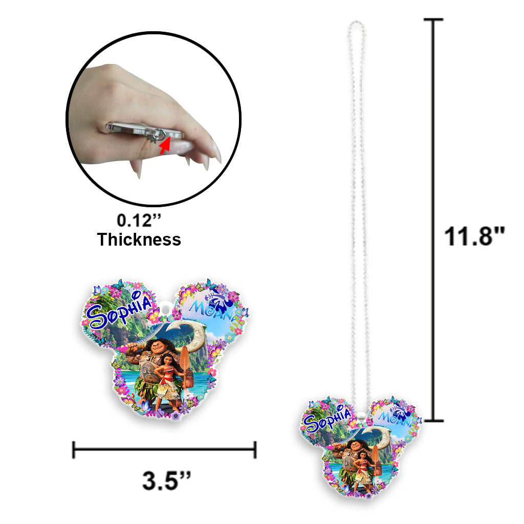 Sea Blossom - Personalized Mouse Transparent Car Ornament