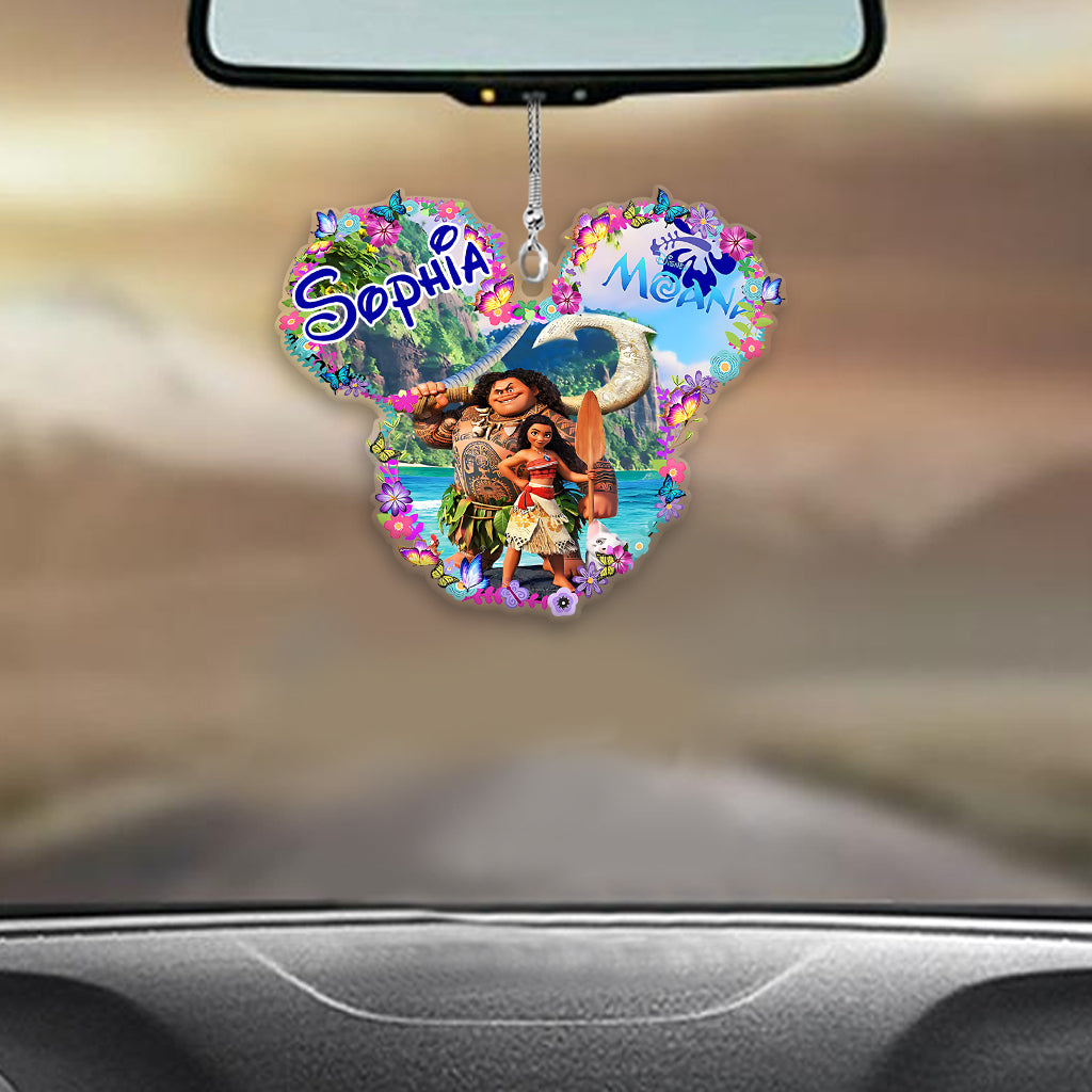 Sea Blossom - Personalized Mouse Transparent Car Ornament