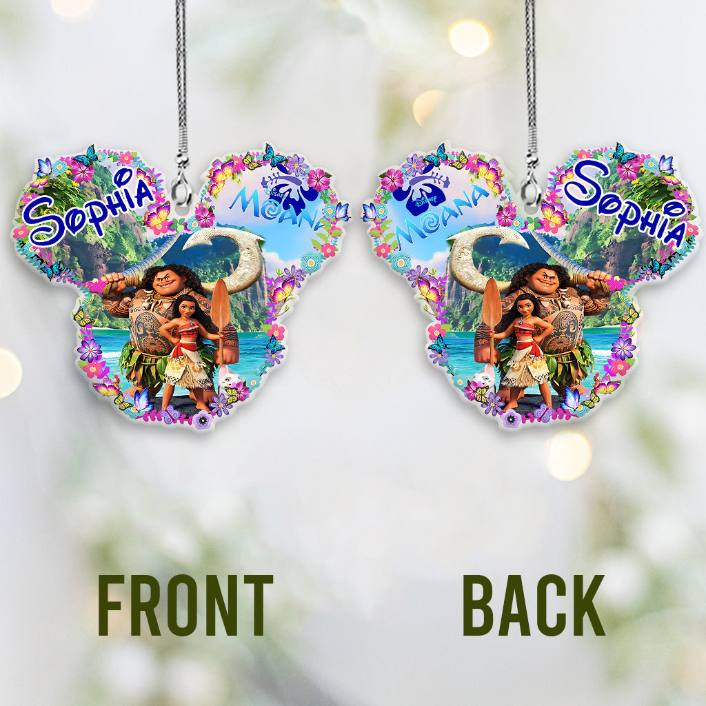 Sea Blossom - Personalized Mouse Transparent Car Ornament