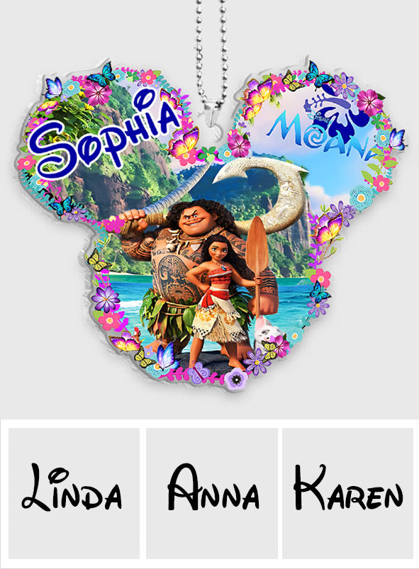 Sea Blossom - Personalized Mouse Transparent Car Ornament