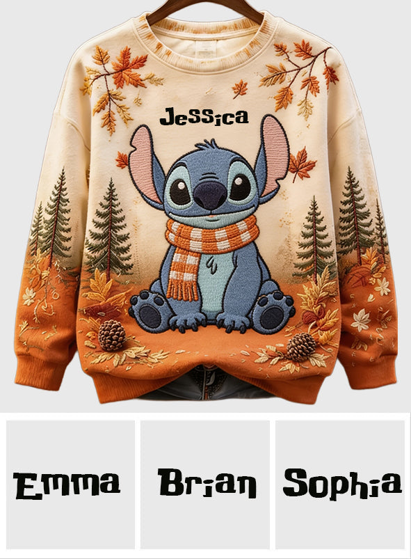 Fall Vibes - Personalized Ohana Ugly Sweater