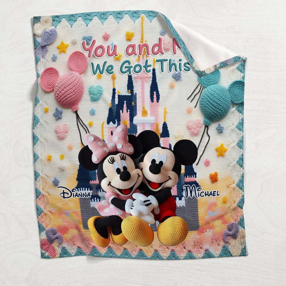 You & Me We Got This - Personalized Mouse Blanket