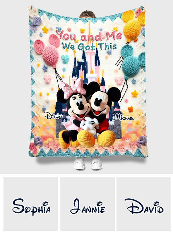You & Me We Got This - Personalized Mouse Blanket
