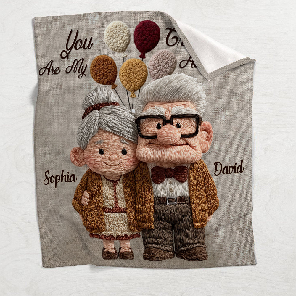 You & Me - Personalized Couple Blanket