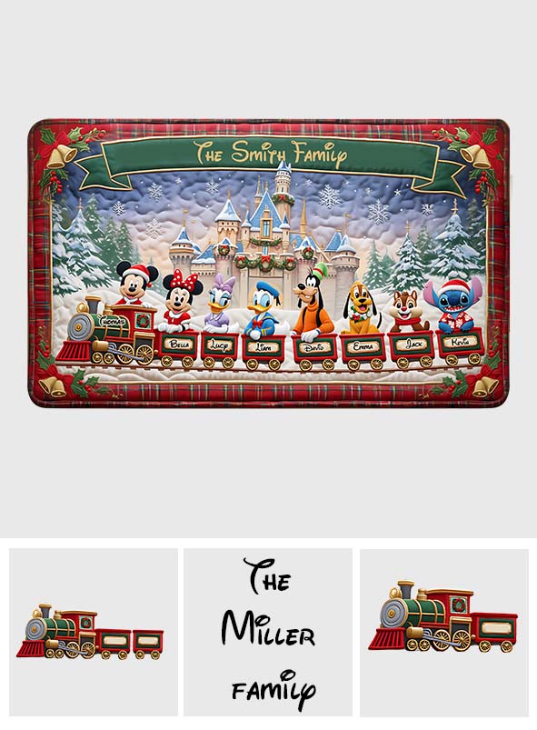 Magical Christmas - Personalized Mouse Non-Slip Tufted Rug