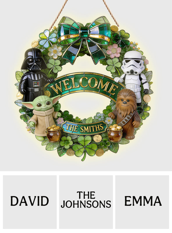Welcome - Personalized The Force LED Light Acrylic Sign