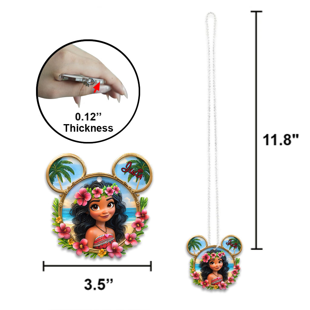 Sea Blossom - Personalized Mouse Car Ornament