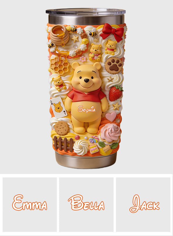 Sweet Bear - Personalized Yellow Bear Tumbler
