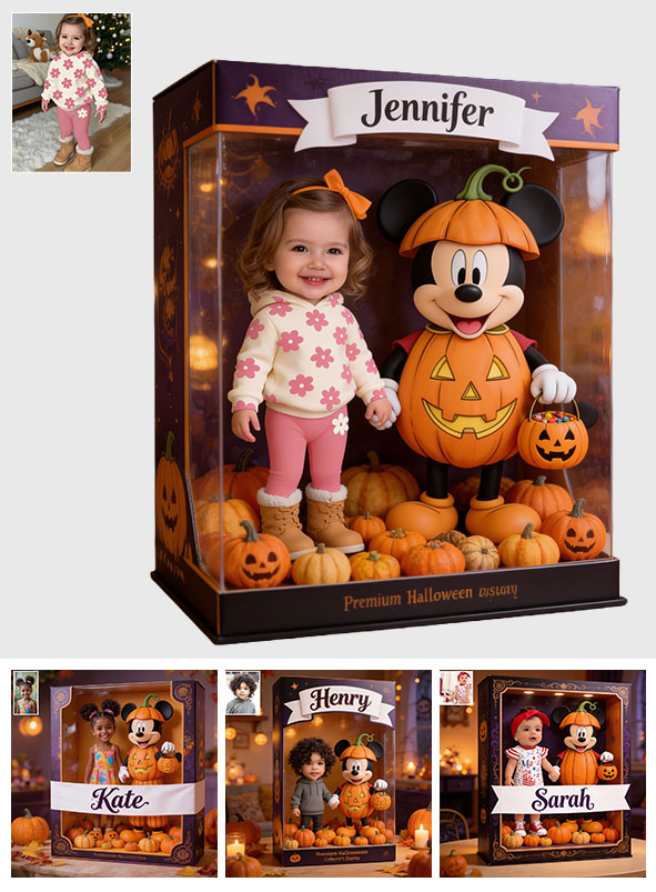 Magic Pumpkin - Personalized Mouse Acrylic Display Box