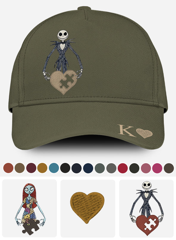 You're Missing Piece Matching Cap Nightmare Couple - Personalized Nightmare Classic Cap