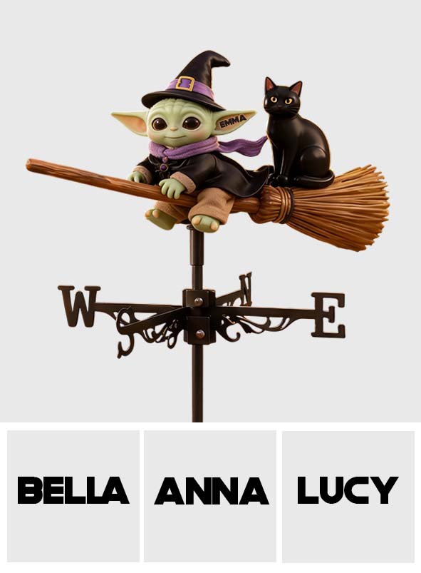 Cute Alien Baby - Personalized The Force Weather Vane