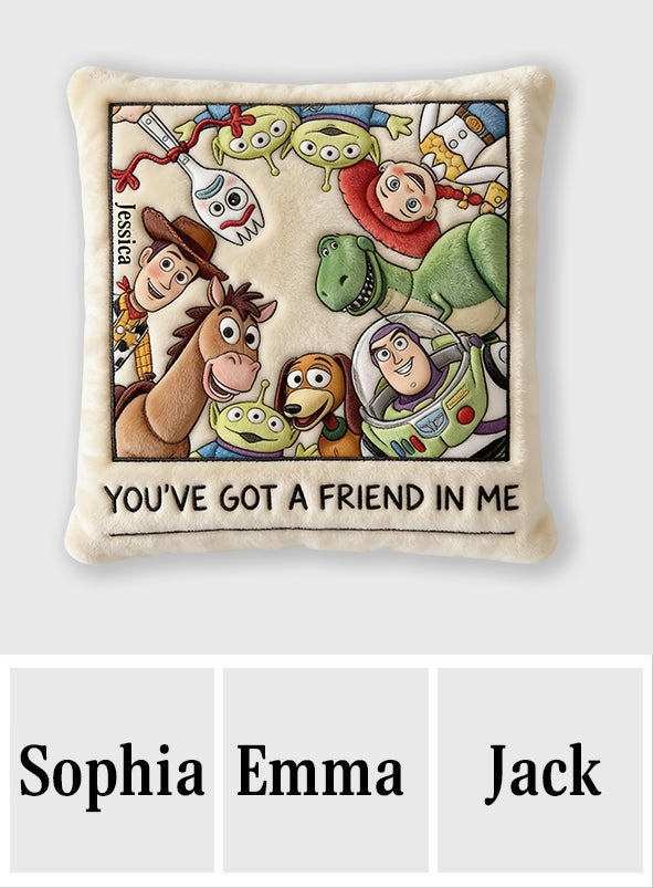 Toy The Story - Personalized Movie For Kids Premium Faux Fur Pillow