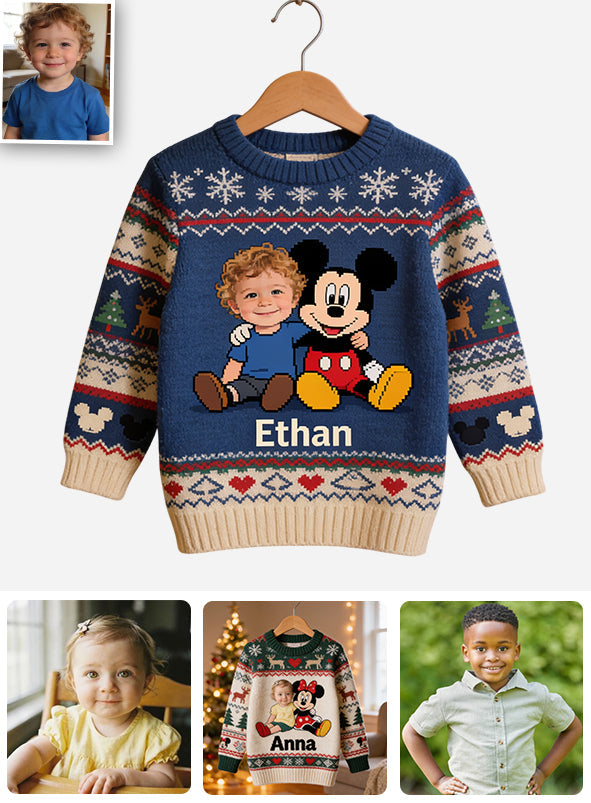 Kid's Friends - Personalized Mouse Ugly Sweater