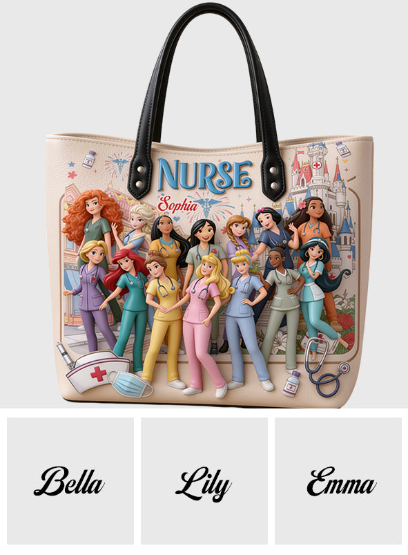 Nurse Life - Personalized Nurse Leather Bag