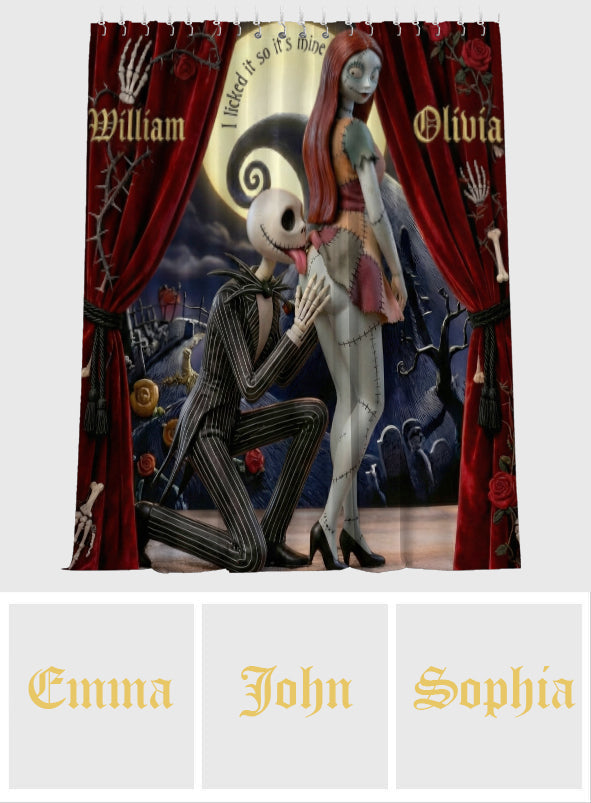 I Licked It So It's Mine - Personalized Nightmare Blackout Window Curtain/ Drapes Set
