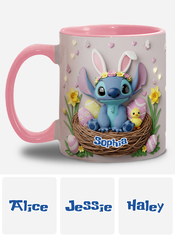 Happy Easter - Personalized Ohana Accent Mug